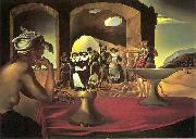 salvadore dali Slave Market with the Disappearing Bust of Voltaire oil painting